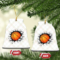 Funny Basketball Bursting Through Wall Ceramic Ornament Sports Fan Gift