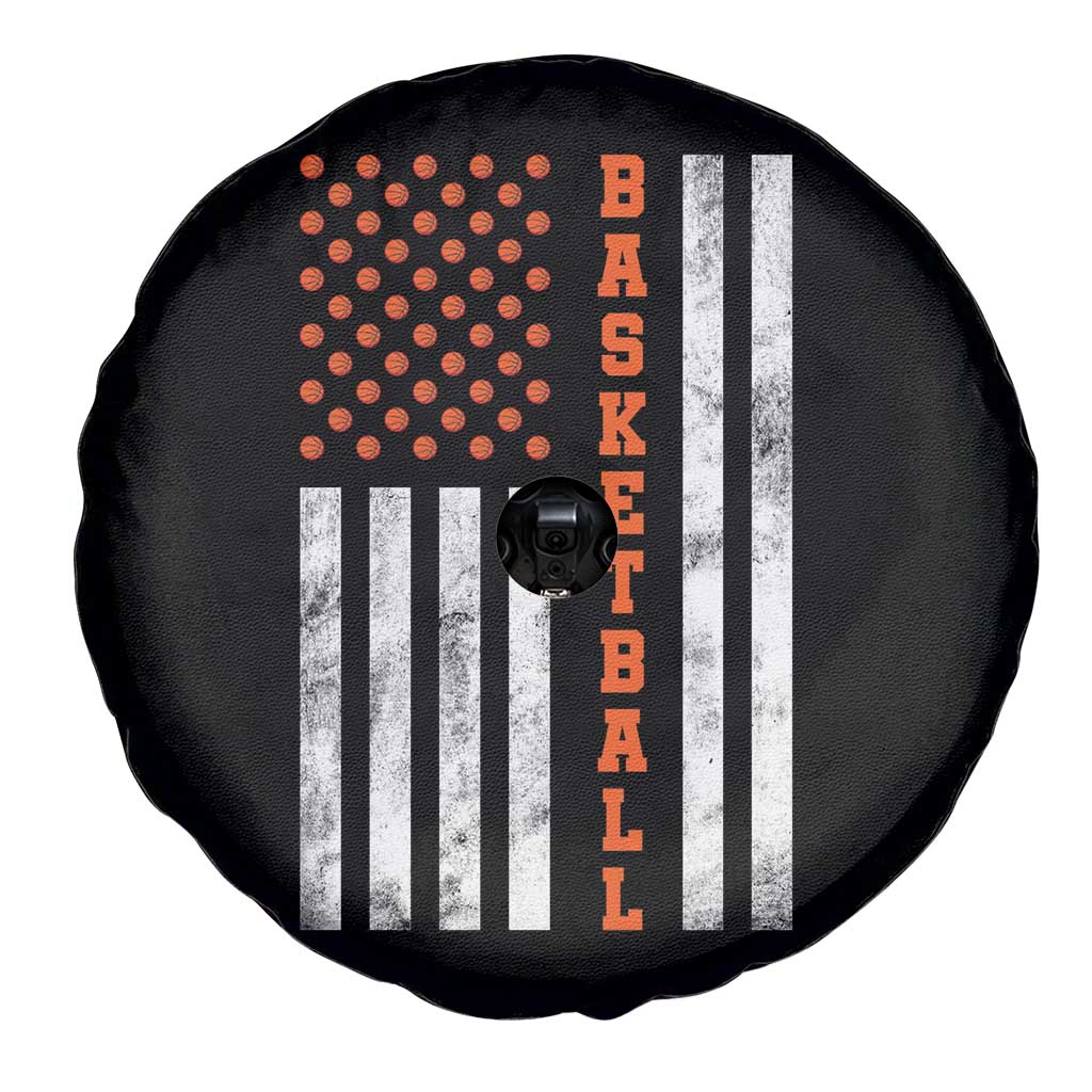 American Flag Basketball Spare Tire Cover USA Sports Fan