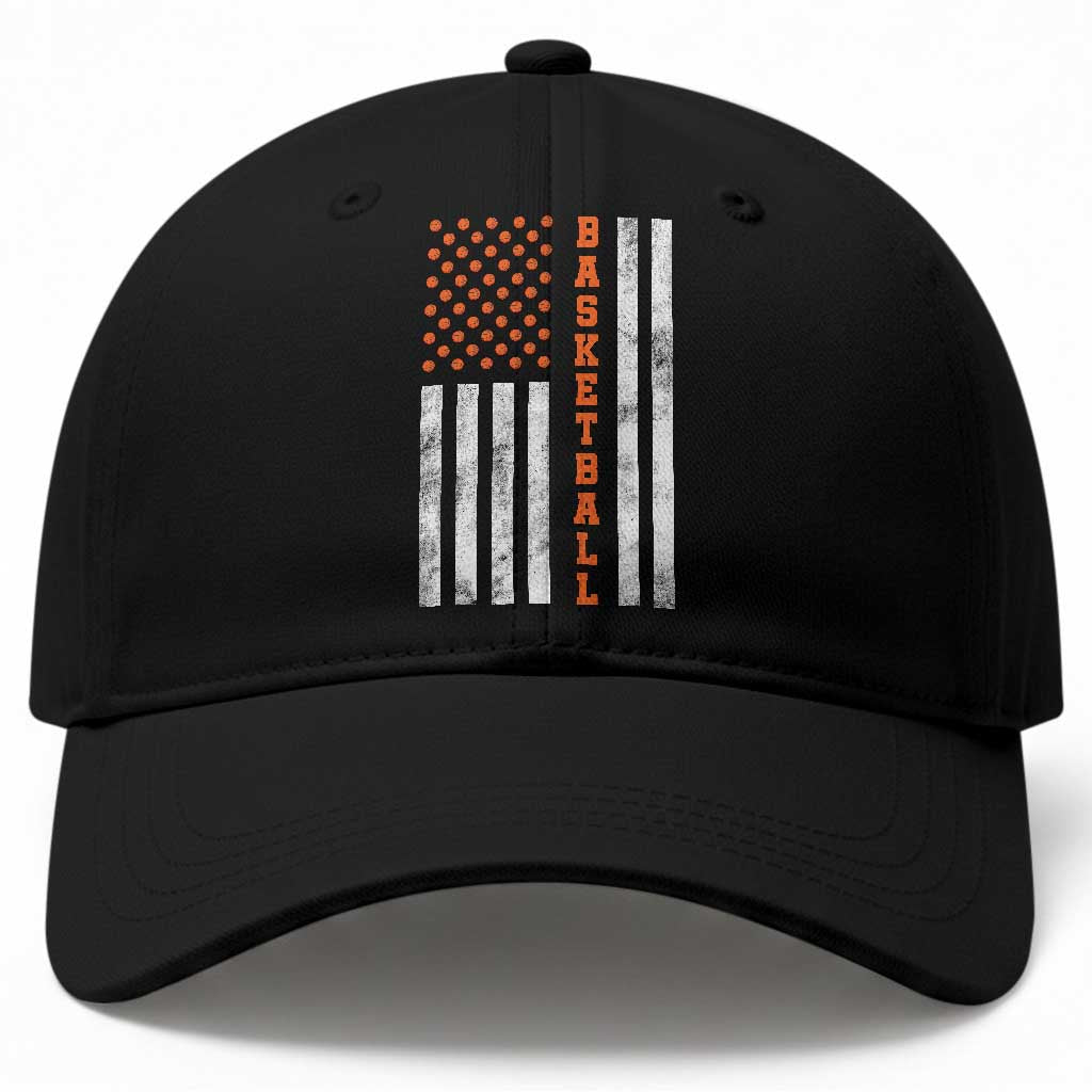 American Flag Basketball Baseball Cap USA Sports Fan