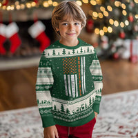 American Flag Basketball Ugly Christmas Sweater USA Sports Fan
