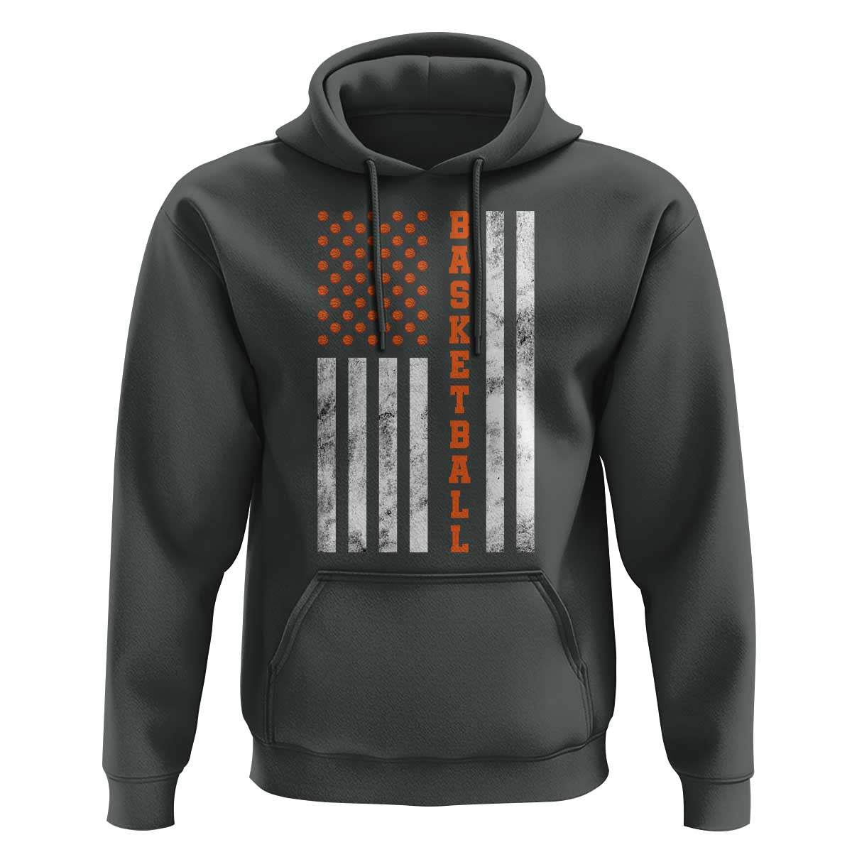 American Flag Basketball Hoodie USA Sports Fan