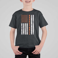 American Flag Basketball T Shirt For Kid USA Sports Fan