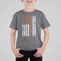 American Flag Basketball T Shirt For Kid USA Sports Fan