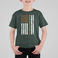 American Flag Basketball T Shirt For Kid USA Sports Fan