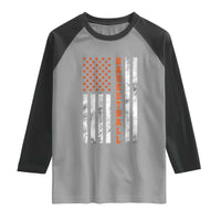 American Flag Basketball Raglan Shirt USA Sports Fan