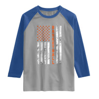 American Flag Basketball Raglan Shirt USA Sports Fan