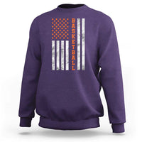 American Flag Basketball Sweatshirt USA Sports Fan
