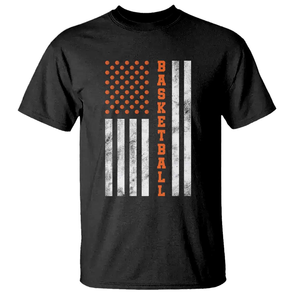 American Flag Basketball T Shirt USA Sports Fan