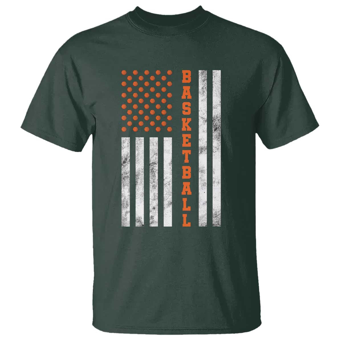 American Flag Basketball T Shirt USA Sports Fan
