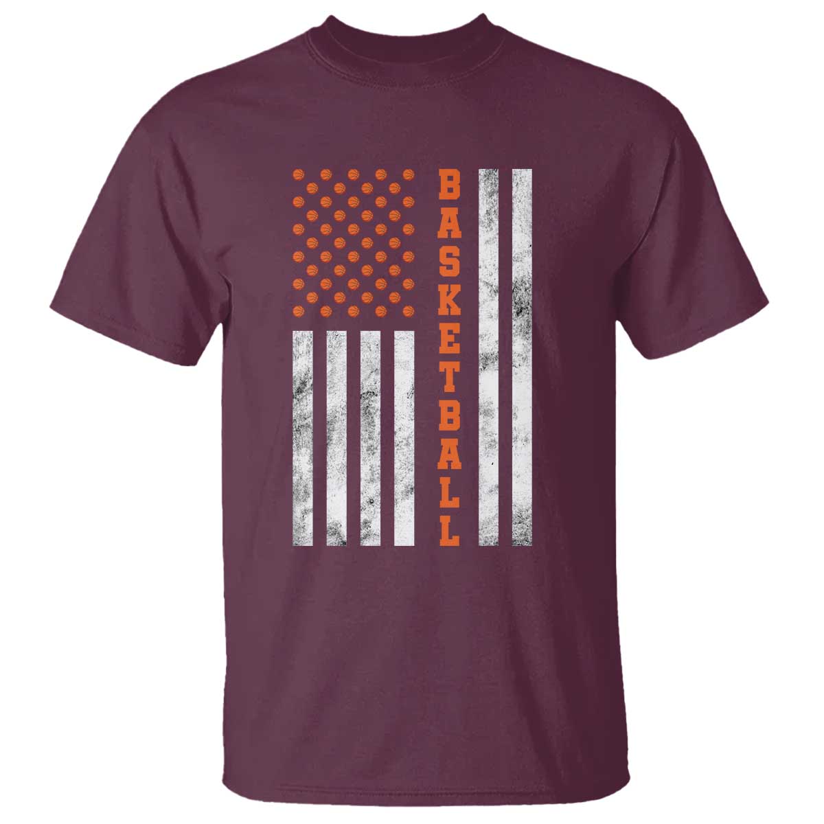 American Flag Basketball T Shirt USA Sports Fan