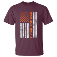 American Flag Basketball T Shirt USA Sports Fan