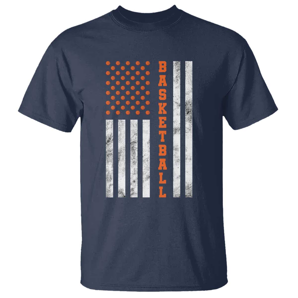American Flag Basketball T Shirt USA Sports Fan