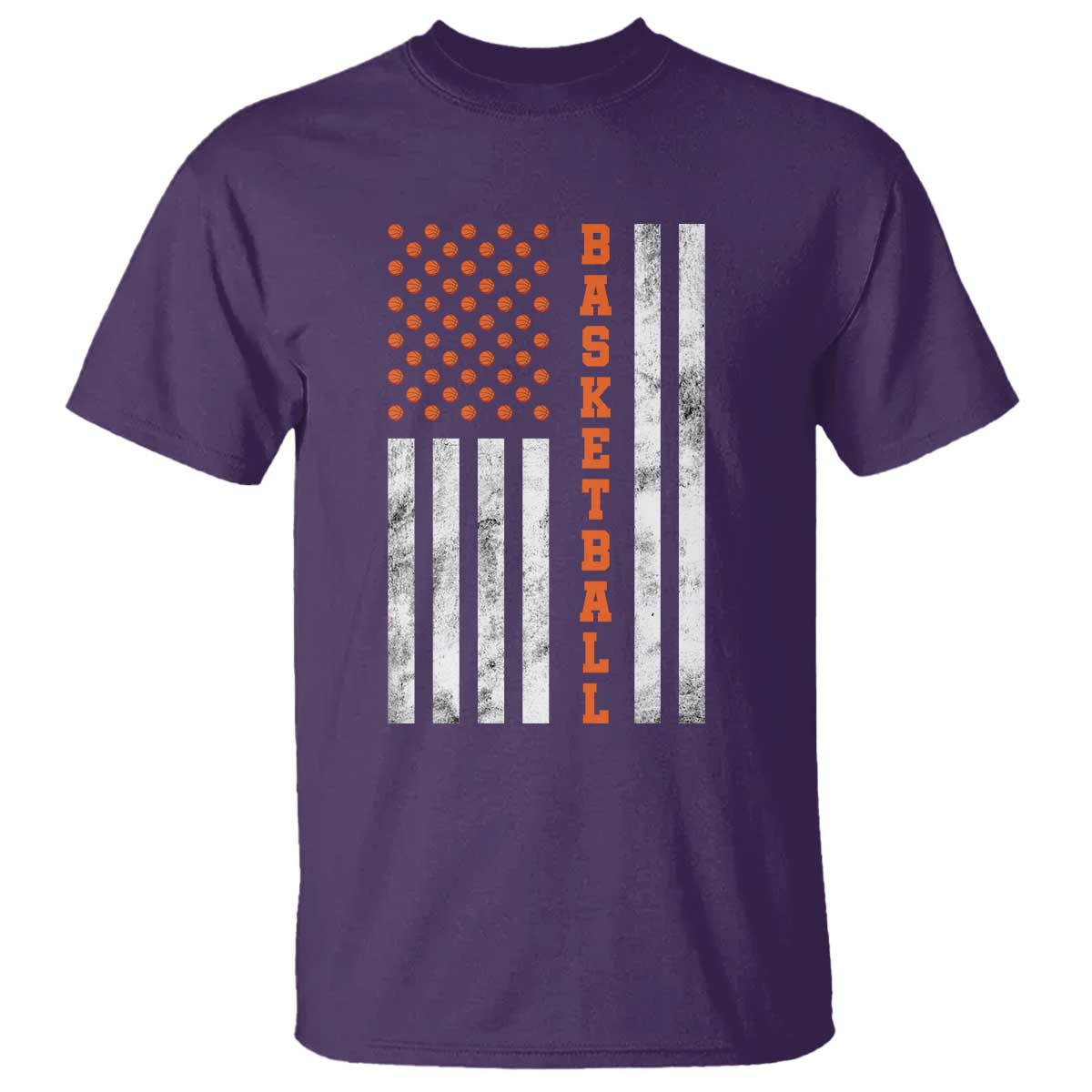 American Flag Basketball T Shirt USA Sports Fan