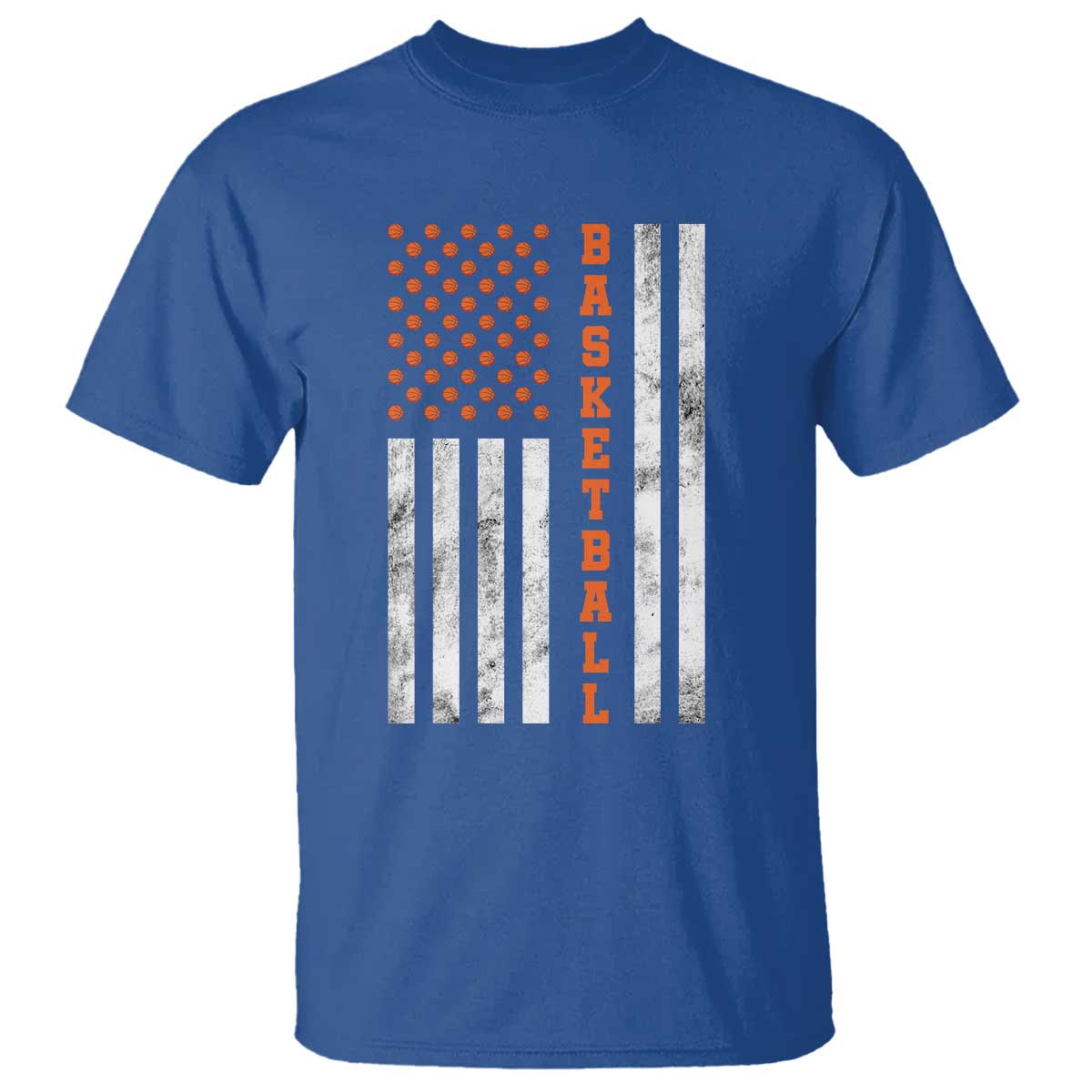American Flag Basketball T Shirt USA Sports Fan