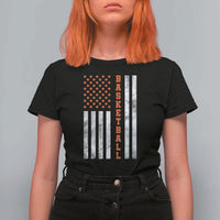 American Flag Basketball T Shirt For Women USA Sports Fan