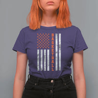 American Flag Basketball T Shirt For Women USA Sports Fan