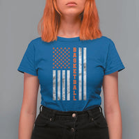 American Flag Basketball T Shirt For Women USA Sports Fan
