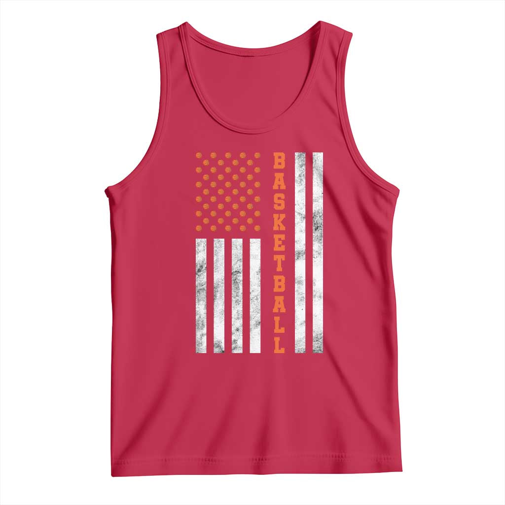 American Flag Basketball Tank Top USA Sports Fan