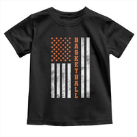 American Flag Basketball Toddler T Shirt USA Sports Fan