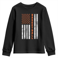 American Flag Basketball Youth Sweatshirt USA Sports Fan