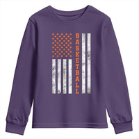 American Flag Basketball Youth Sweatshirt USA Sports Fan