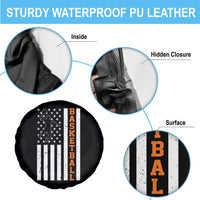 American Flag Basketball Spare Tire Cover Patriotic Sports Lover Gift