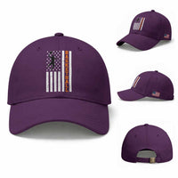 American Flag Basketball Baseball Cap Patriotic Sports Lover Gift
