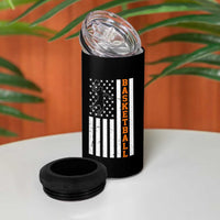 American Flag Basketball 4 in 1 Can Cooler Tumbler Patriotic Sports Lover Gift