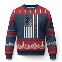 American Flag Basketball Ugly Christmas Sweater Patriotic Sports Lover Gift