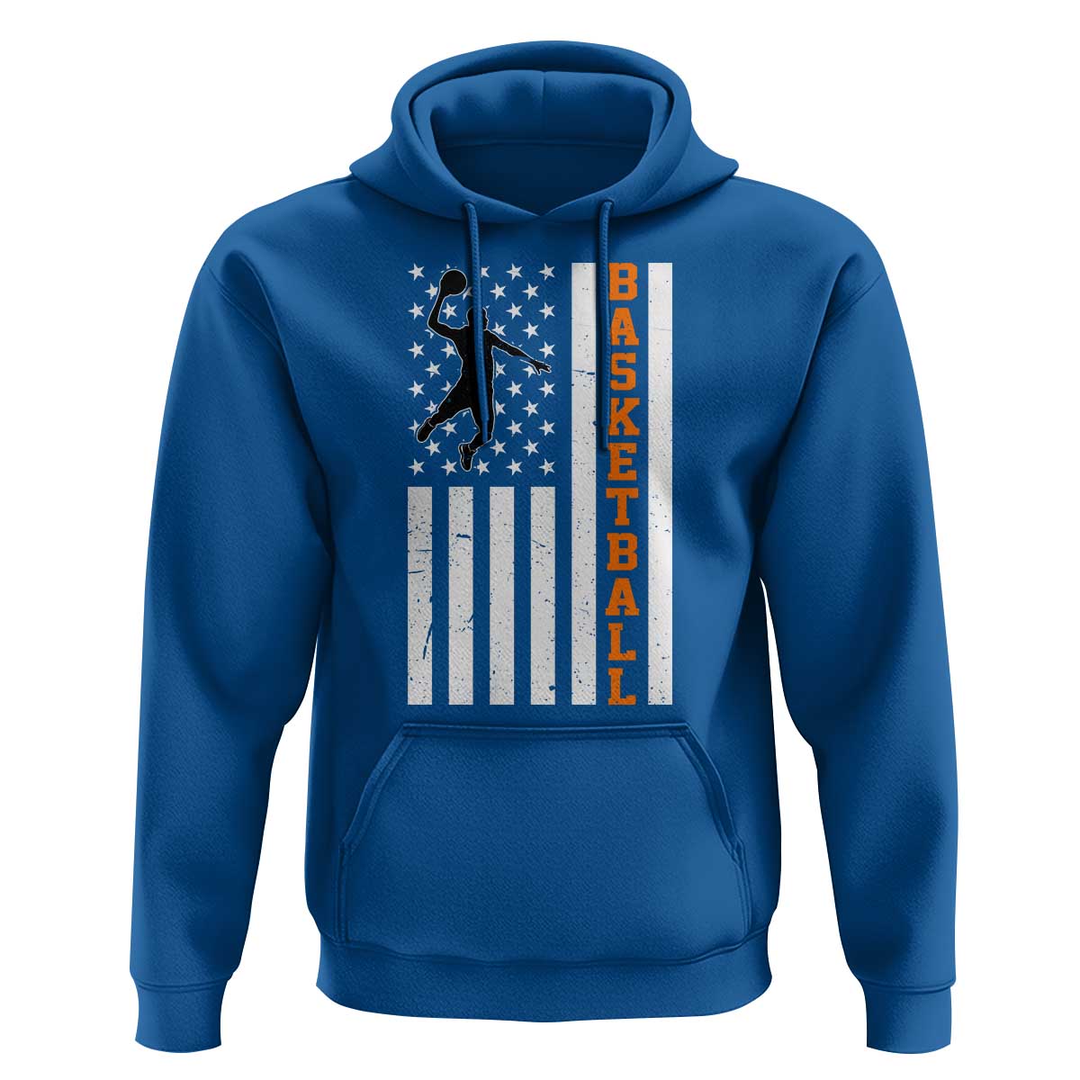 American Flag Basketball Hoodie Patriotic Sports Lover Gift
