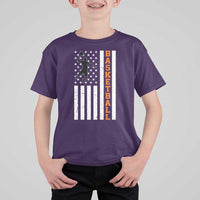 American Flag Basketball T Shirt For Kid Patriotic Sports Lover Gift