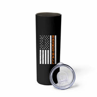 American Flag Basketball Skinny Tumbler Patriotic Sports Lover Gift