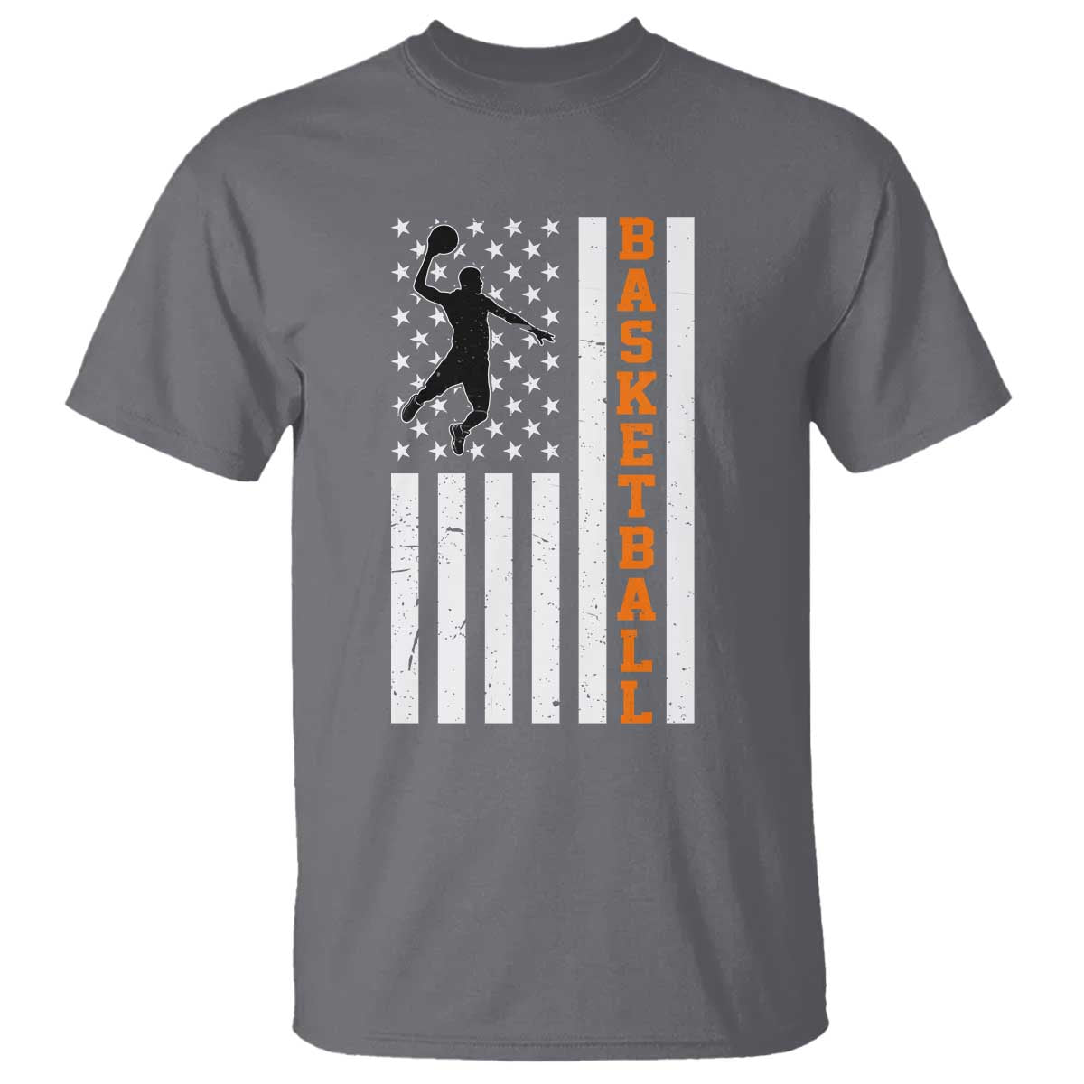 American Flag Basketball T Shirt Patriotic Sports Lover Gift