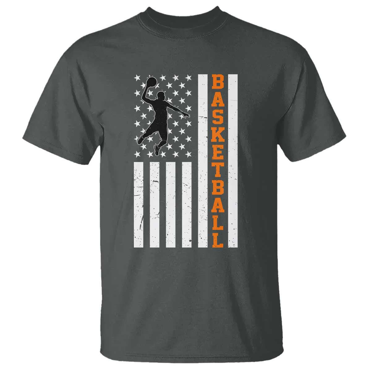 American Flag Basketball T Shirt Patriotic Sports Lover Gift