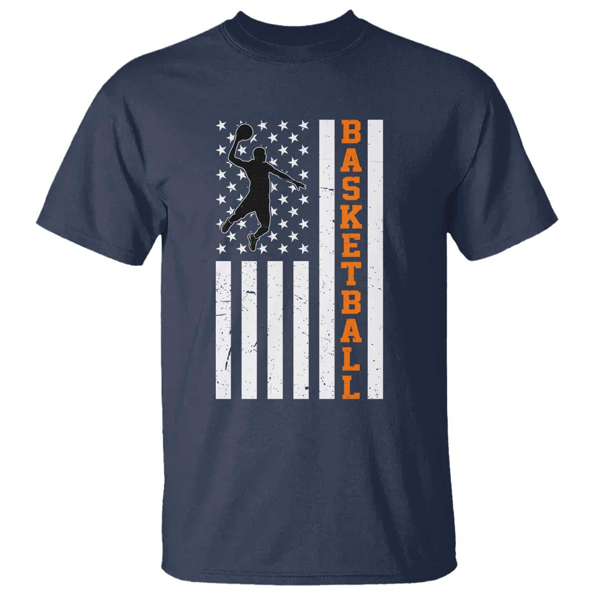 American Flag Basketball T Shirt Patriotic Sports Lover Gift
