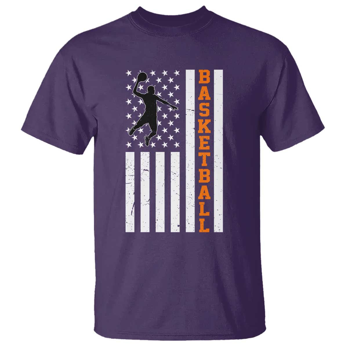 American Flag Basketball T Shirt Patriotic Sports Lover Gift