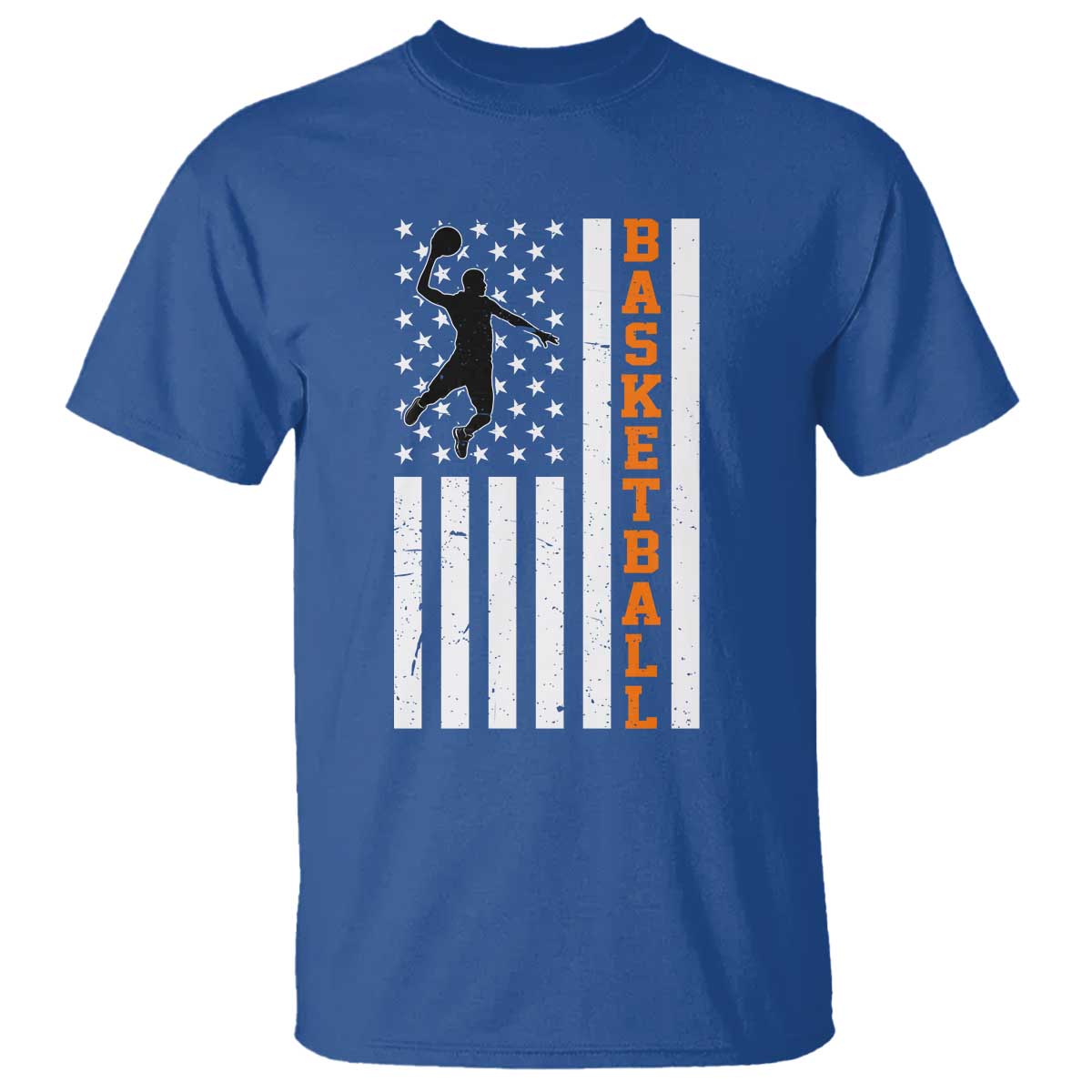 American Flag Basketball T Shirt Patriotic Sports Lover Gift