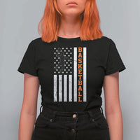 American Flag Basketball T Shirt For Women Patriotic Sports Lover Gift