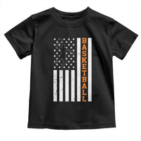 American Flag Basketball Toddler T Shirt Patriotic Sports Lover Gift