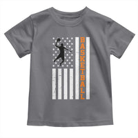 American Flag Basketball Toddler T Shirt Patriotic Sports Lover Gift