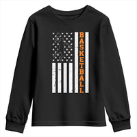 American Flag Basketball Youth Sweatshirt Patriotic Sports Lover Gift