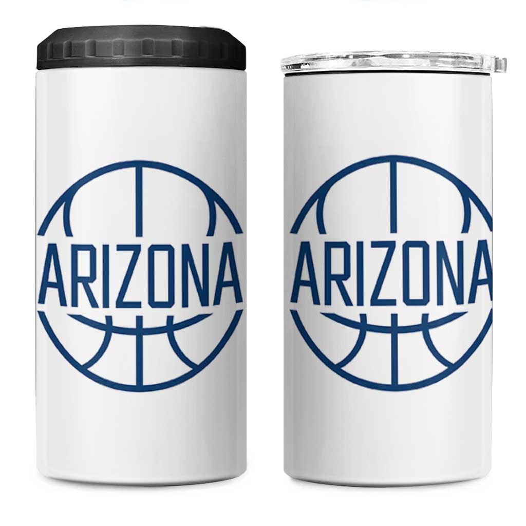 Arizona State Pride 4 in 1 Can Cooler Tumbler Grand Canyon State Basketball Gift