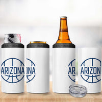 Arizona State Pride 4 in 1 Can Cooler Tumbler Grand Canyon State Basketball Gift