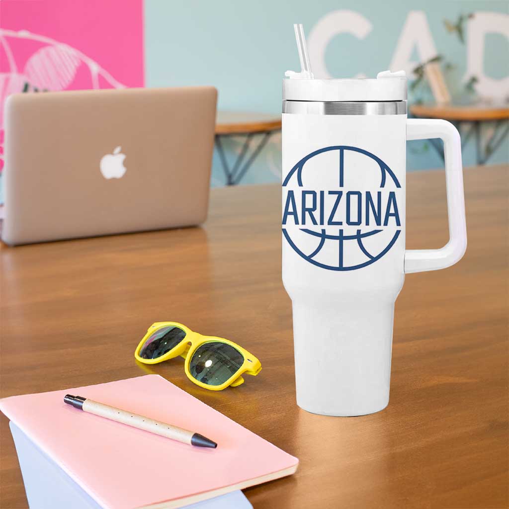 Arizona State Pride Tumbler With Handle Grand Canyon State Basketball Gift