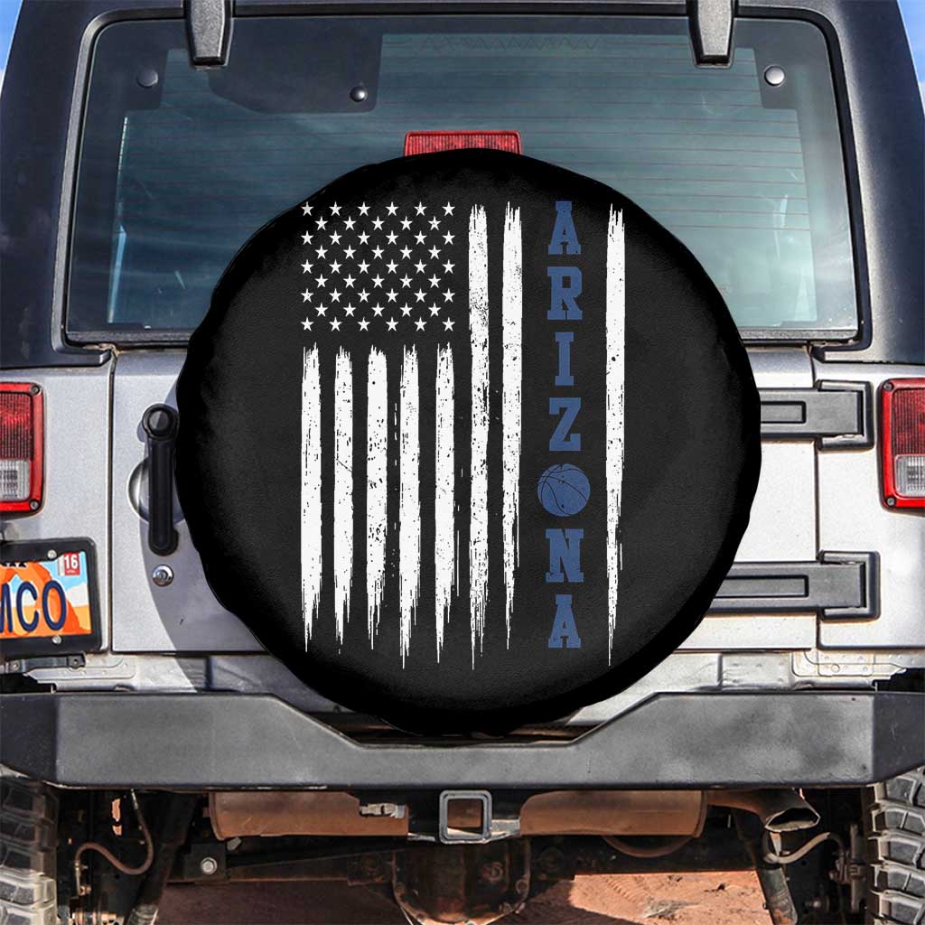 Arizona Patriotic Sports Spare Tire Cover US Flag Basketball Player Gift