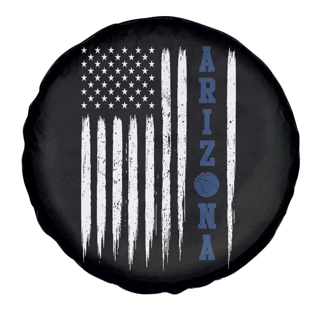 Arizona Patriotic Sports Spare Tire Cover US Flag Basketball Player Gift