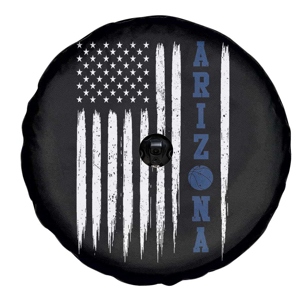 Arizona Patriotic Sports Spare Tire Cover US Flag Basketball Player Gift