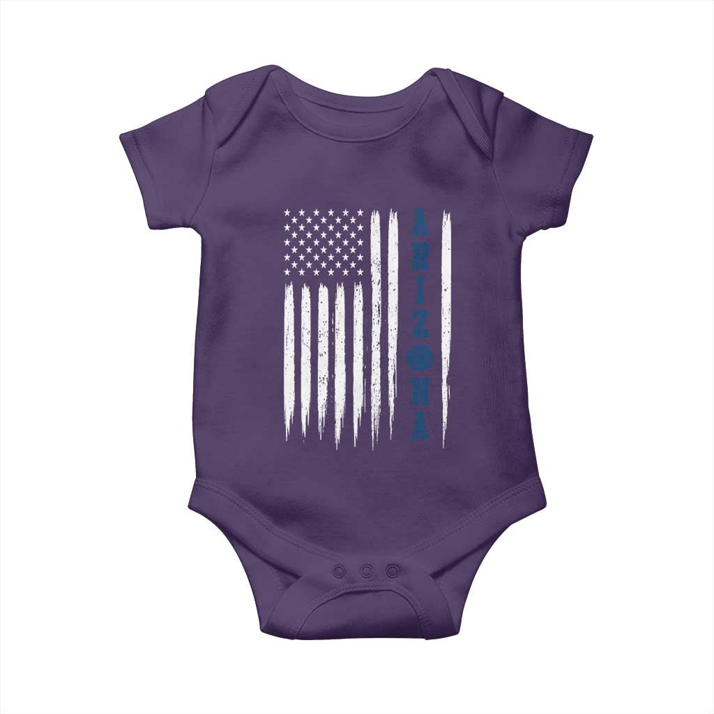 Arizona Patriotic Sports Baby Onesie US Flag Basketball Player Gift