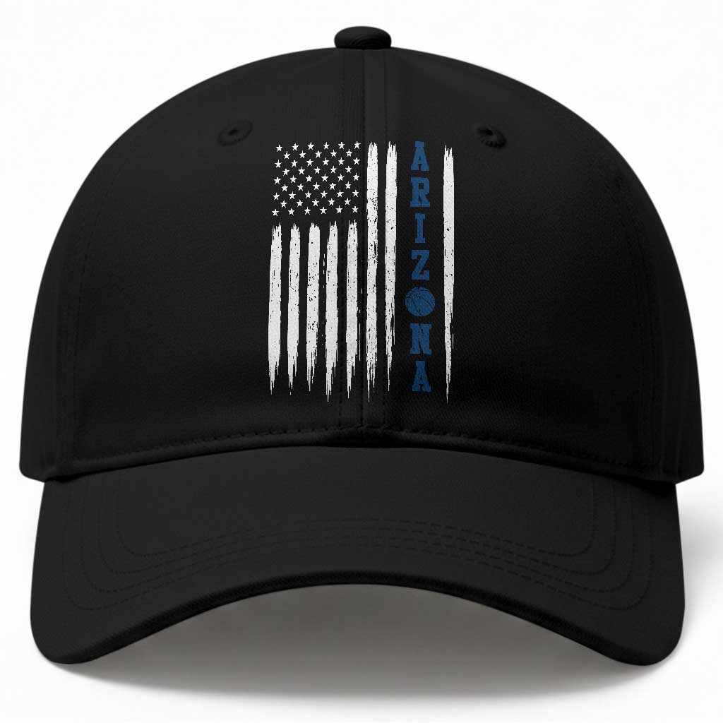 Arizona Patriotic Sports Baseball Cap US Flag Basketball Player Gift