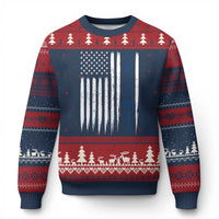 Arizona Patriotic Sports Ugly Christmas Sweater US Flag Basketball Player Gift